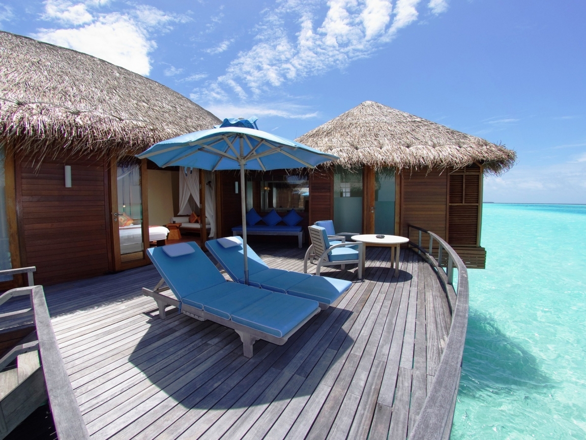 Maldives Resort for 1152 x 864 resolution
