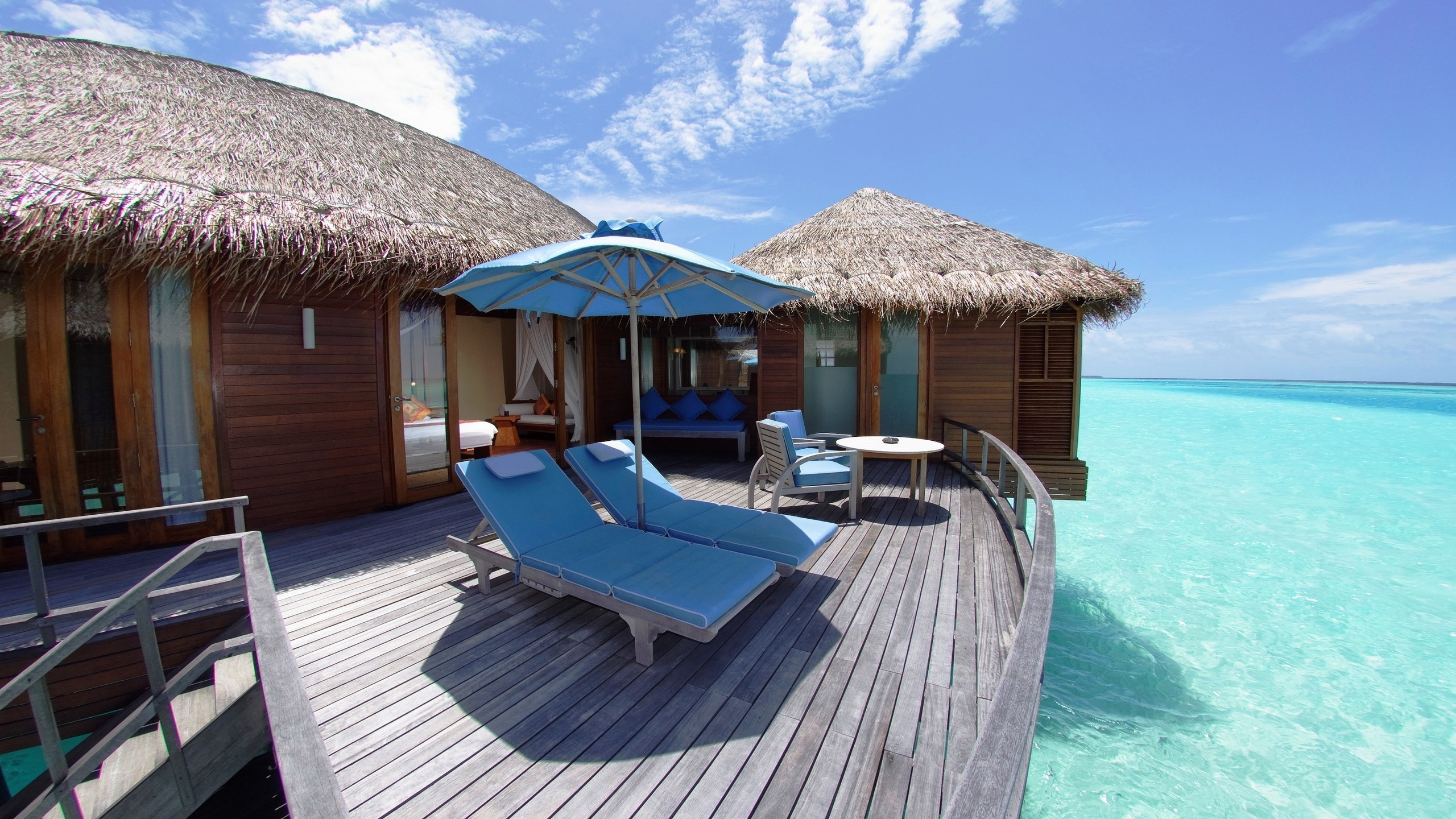 Maldives Resort for 2560x1440 HDTV resolution