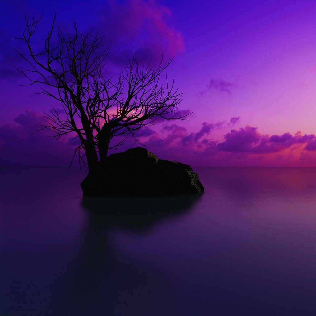 Maldivian Sunset for 1024 x 1024 iPad resolution