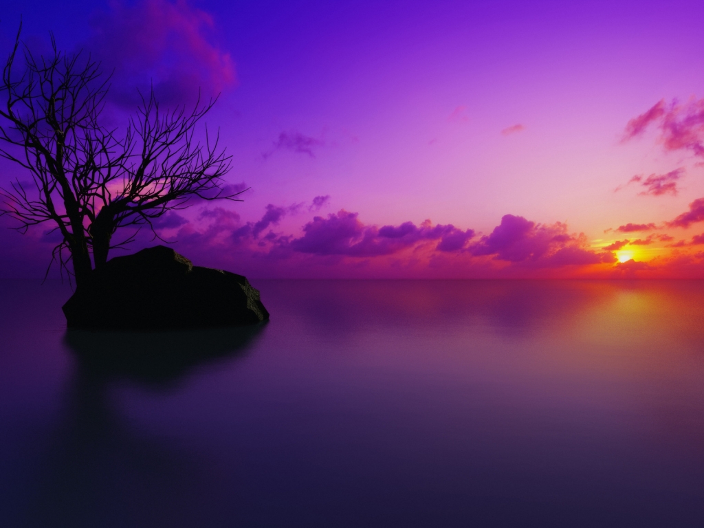 Maldivian Sunset for 1024 x 768 resolution