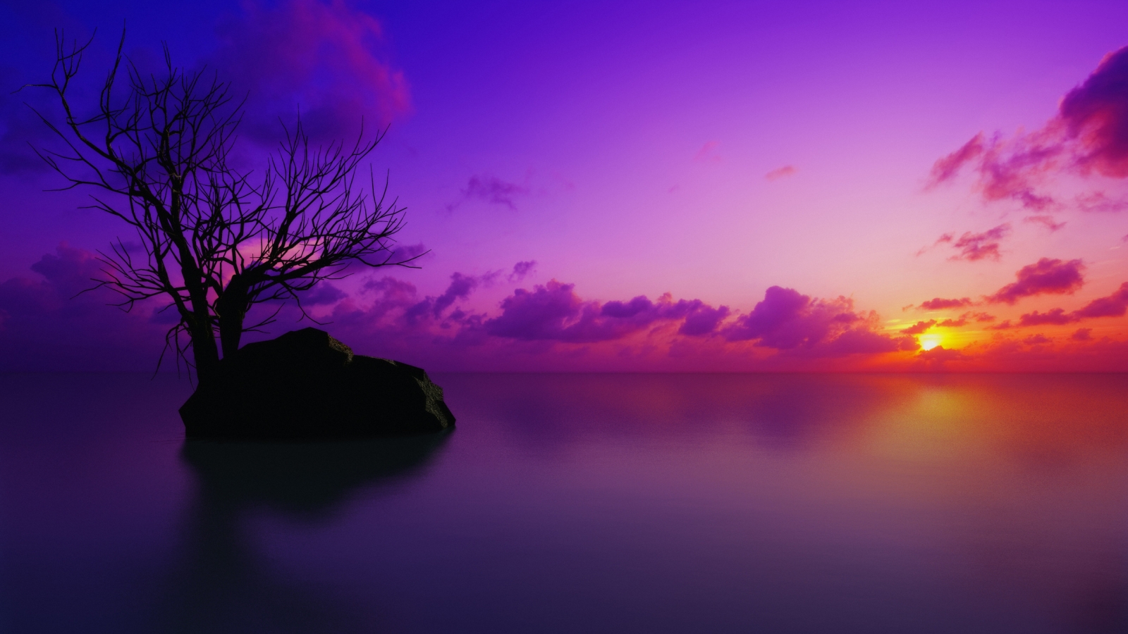 Maldivian Sunset for 1600 x 900 HDTV resolution
