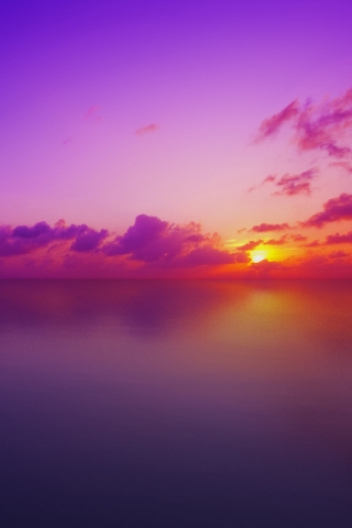 Maldivian Sunset for 320 x 480 iPhone resolution