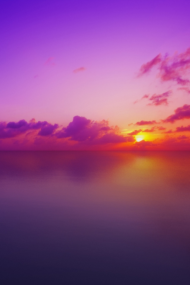 Maldivian Sunset for 640 x 960 iPhone 4 resolution