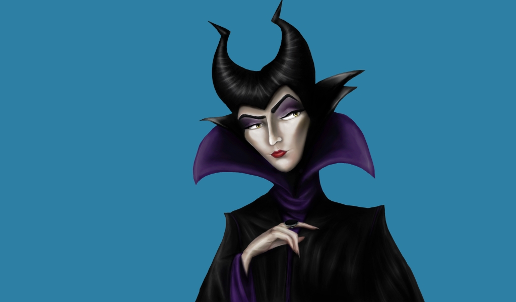 Maleficent Drawing for 1024 x 600 widescreen resolution