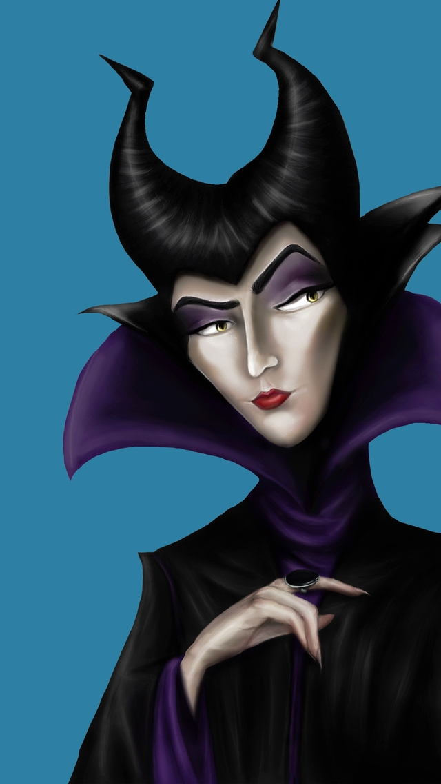 Maleficent Drawing for 640 x 1136 iPhone 5 resolution