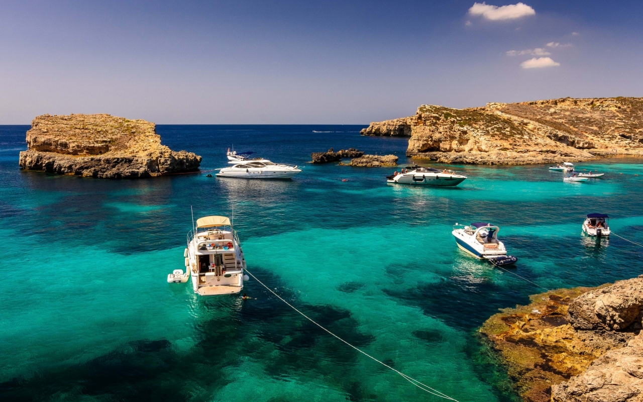 Malta Sea Corner for 1280 x 800 widescreen resolution