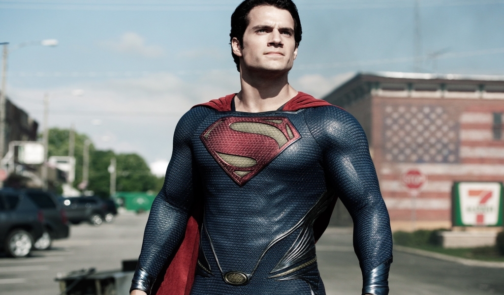 Man of Steel Pose for 1024 x 600 widescreen resolution