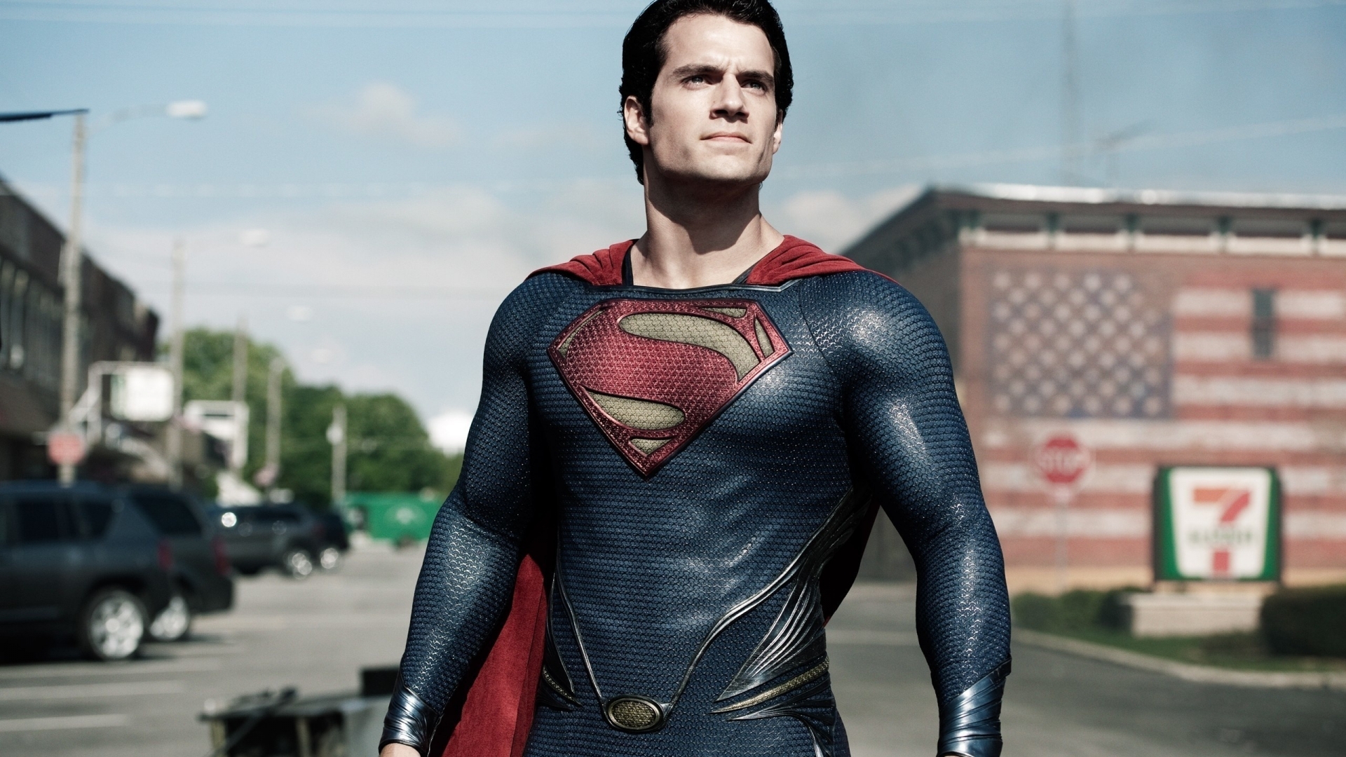 Man of Steel Pose for 1920 x 1080 HDTV 1080p resolution