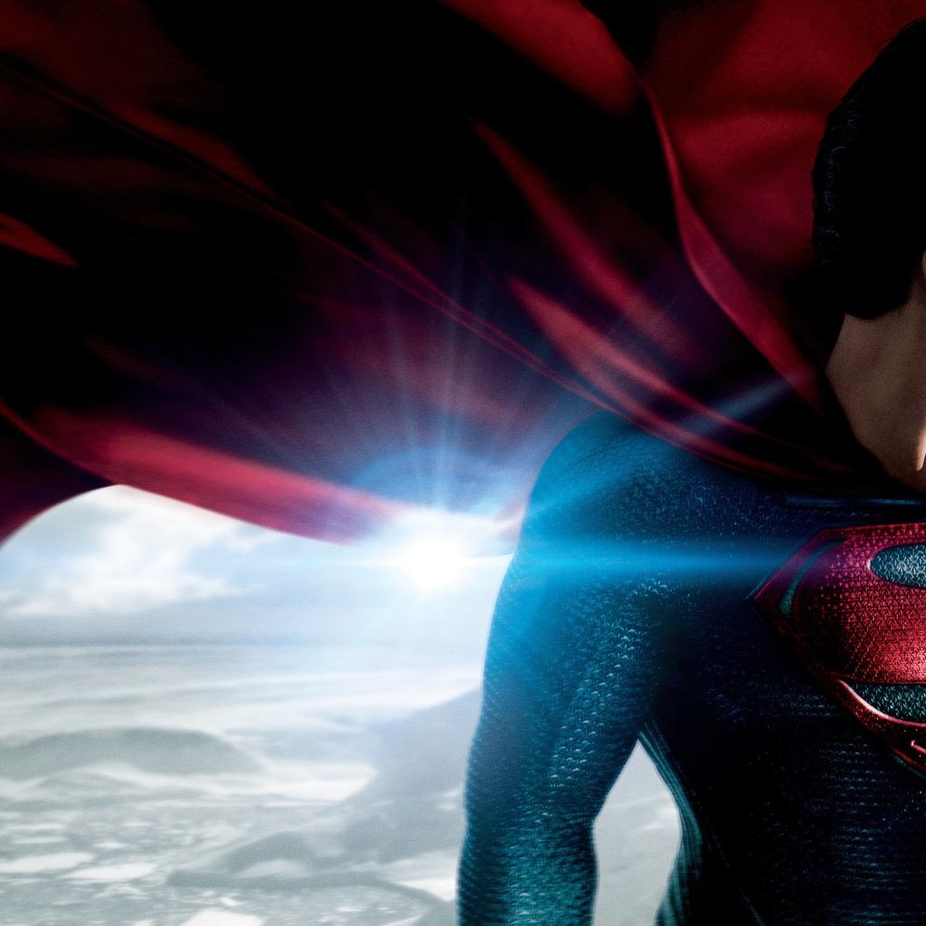 Man of Steel Superman for 1024 x 1024 iPad resolution