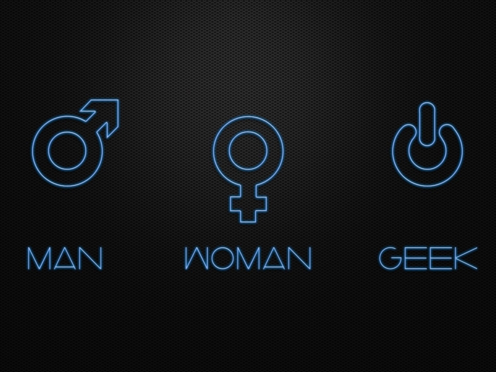 Man Woman and Geek for 1024 x 768 resolution