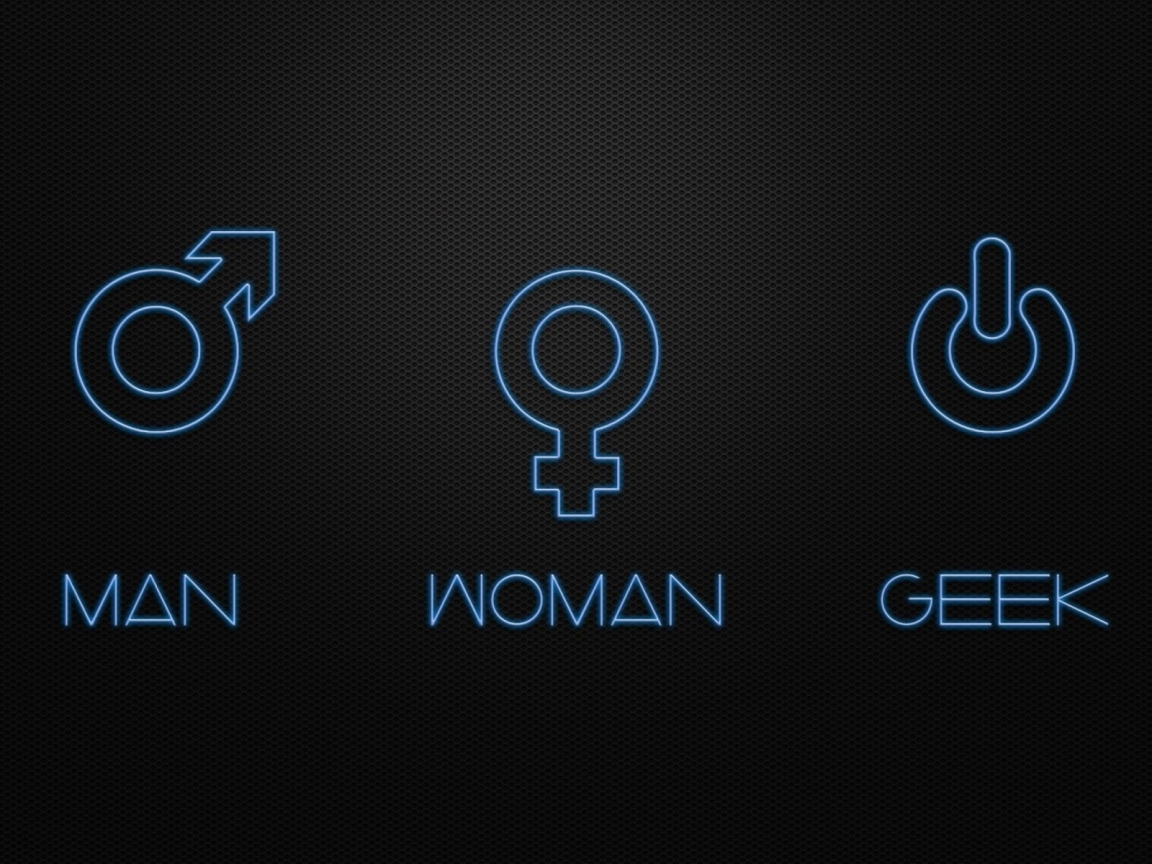 Man Woman and Geek for 1152 x 864 resolution