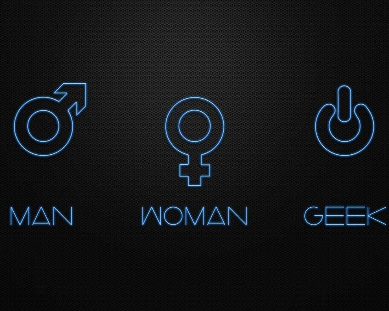 Man Woman and Geek for 1280 x 1024 resolution