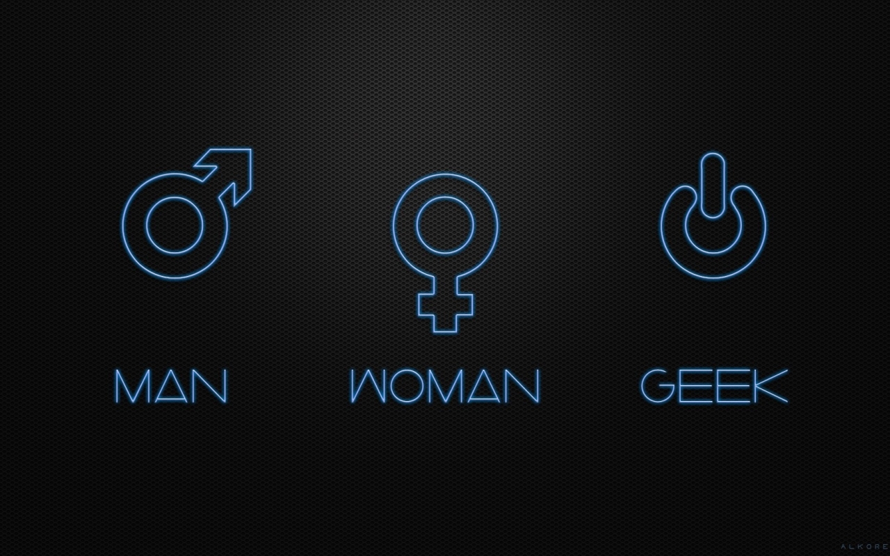 Man Woman and Geek for 1280 x 800 widescreen resolution