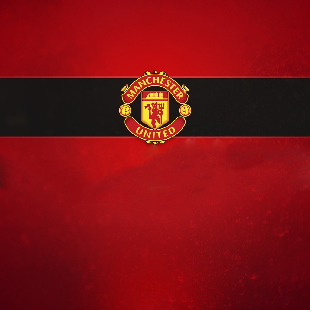 Manchester United Logo 1024 x 1024 iPad Wallpaper