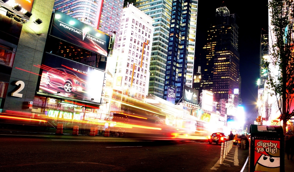 Manhattan New York City for 1024 x 600 widescreen resolution