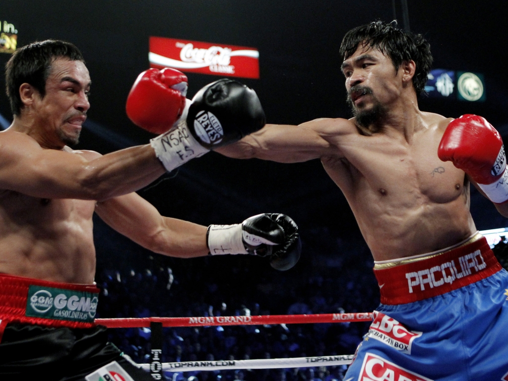 Manny Pacquiao Fighting for 1024 x 768 resolution