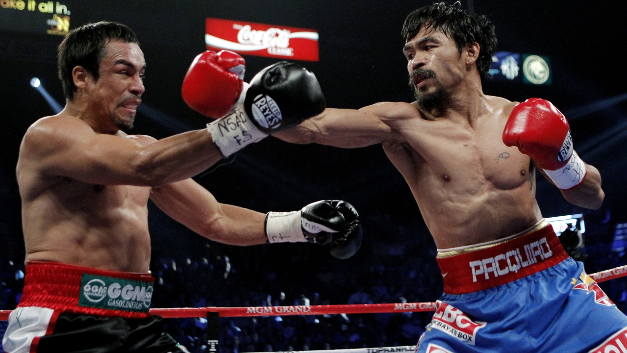 Manny Pacquiao Fighting for 1280 x 720 HDTV 720p resolution