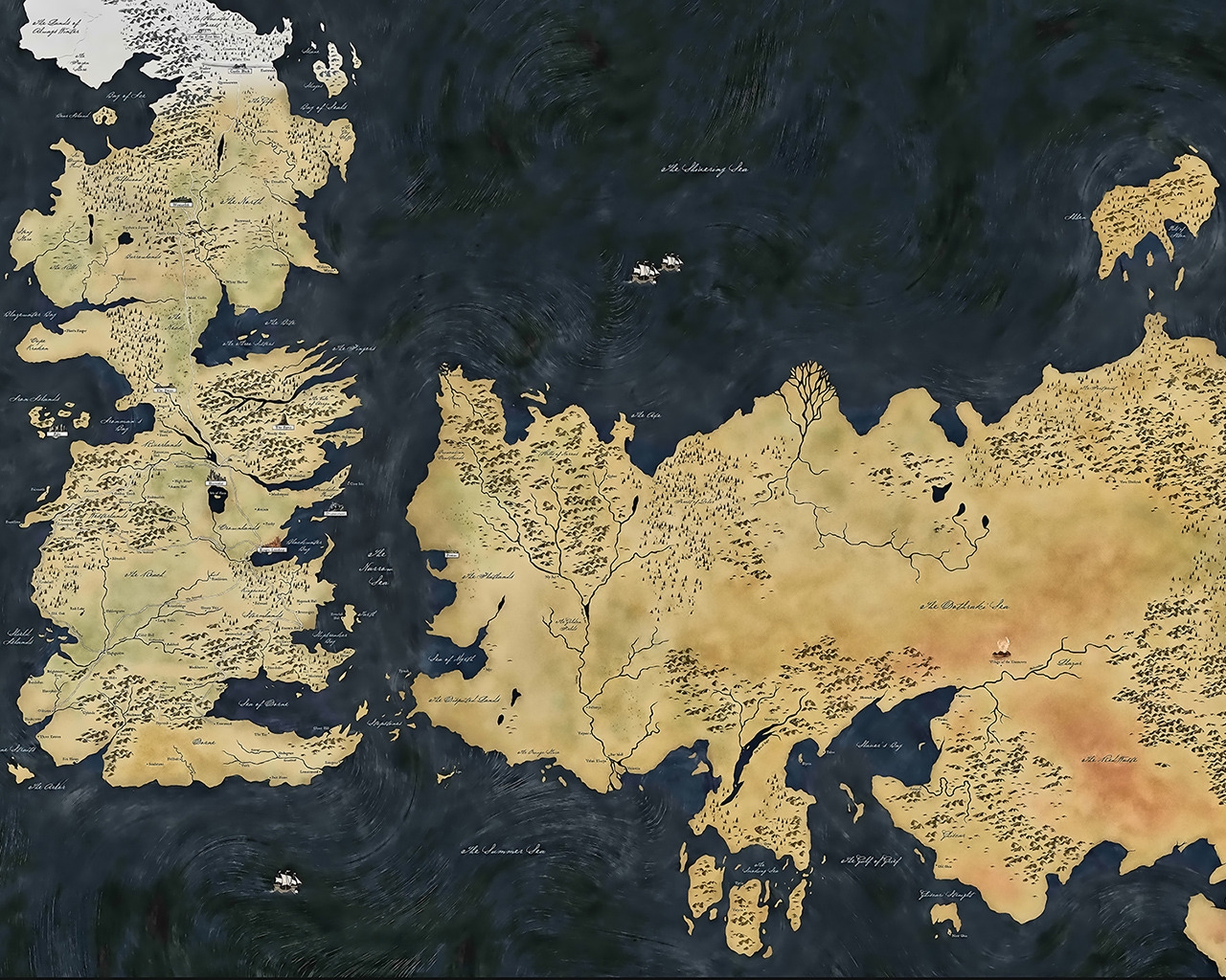 Map Game of Thrones for 1280 x 1024 resolution