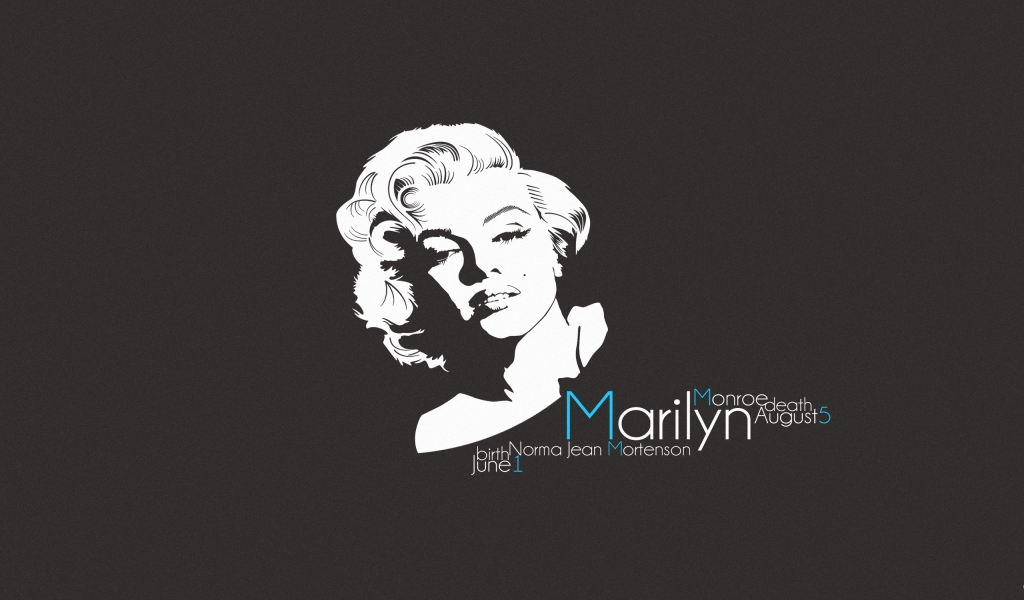 Marilyn Monroe for 1024 x 600 widescreen resolution