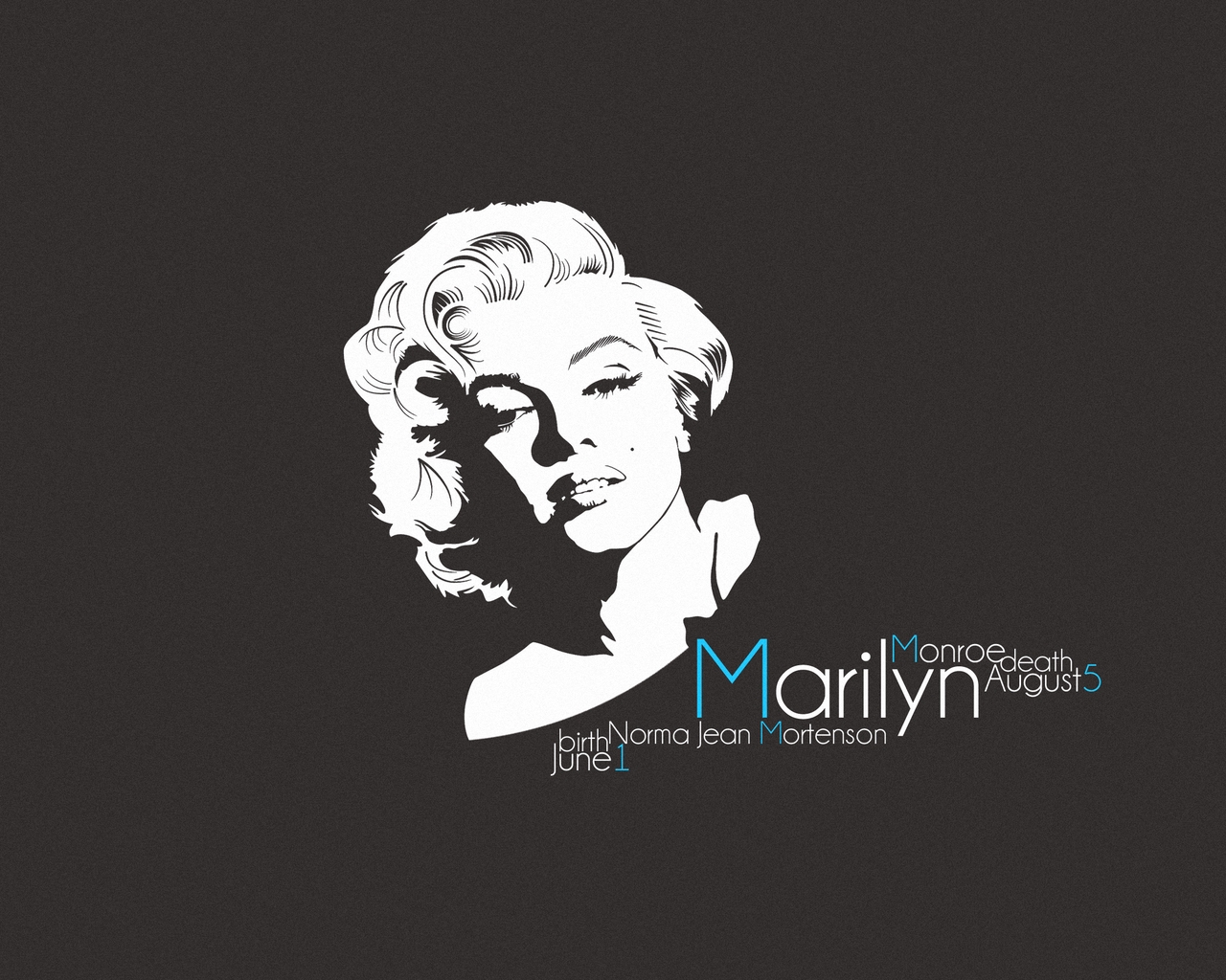 Marilyn Monroe for 1280 x 1024 resolution