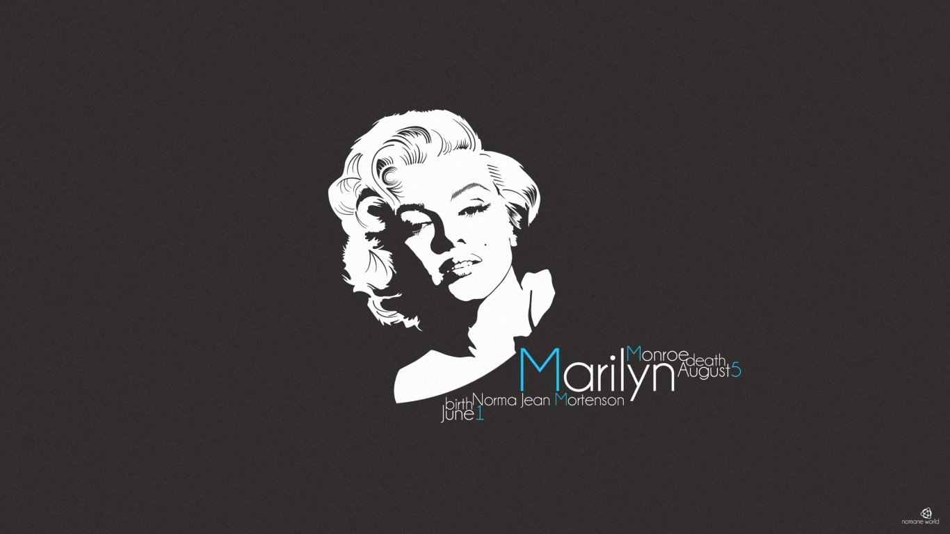 Marilyn Monroe for 1366 x 768 HDTV resolution