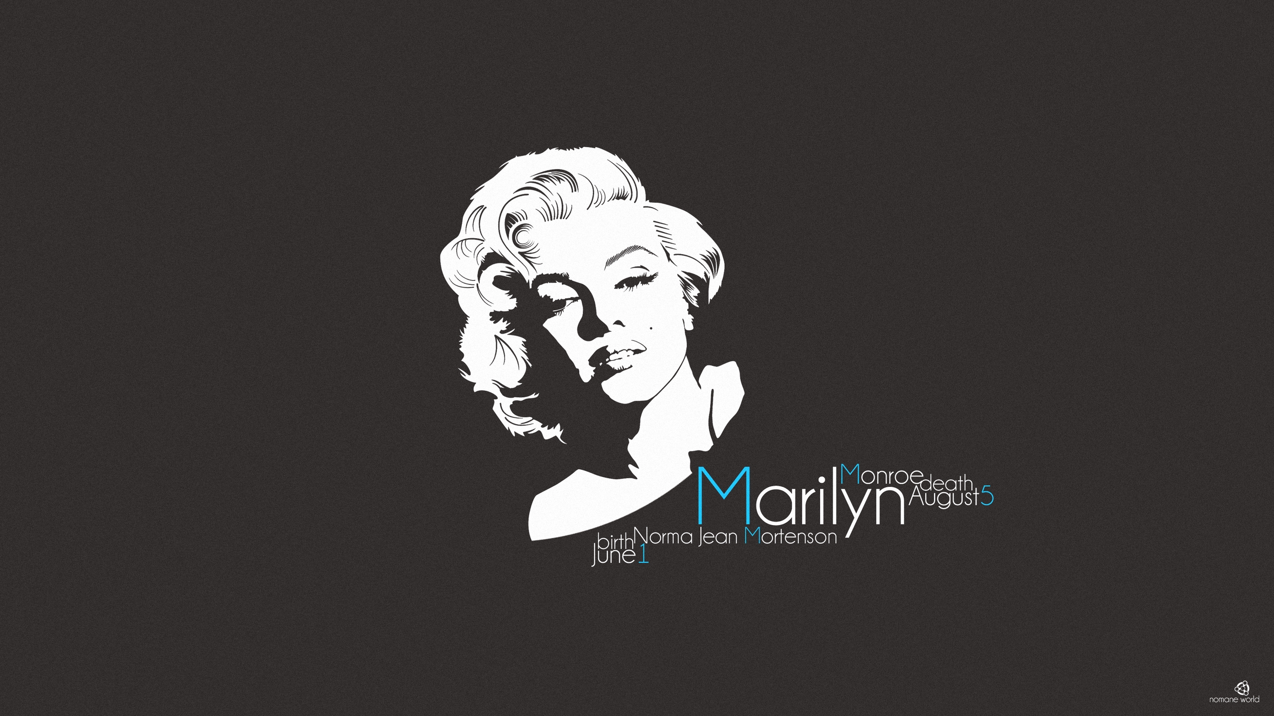 Marilyn Monroe for 2560x1440 HDTV resolution
