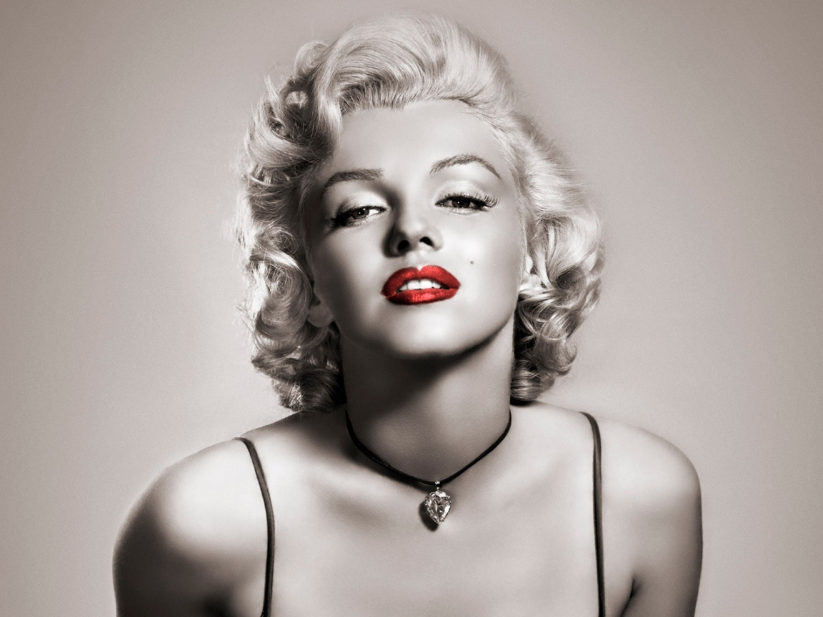 Marilyn Monroe Red Lips for 1152 x 864 resolution