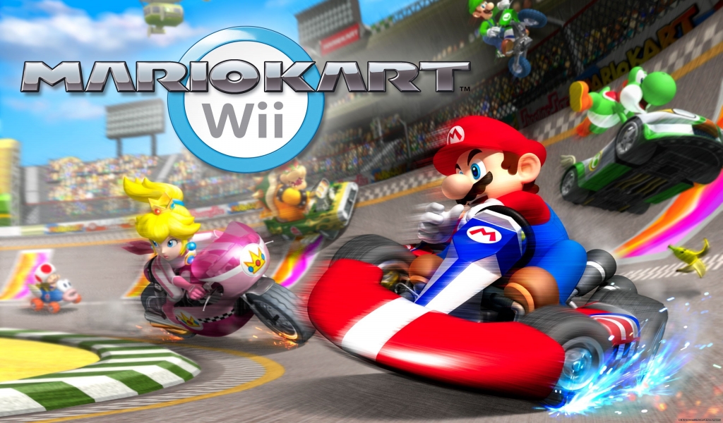 Mario Kart Wii for 1024 x 600 widescreen resolution