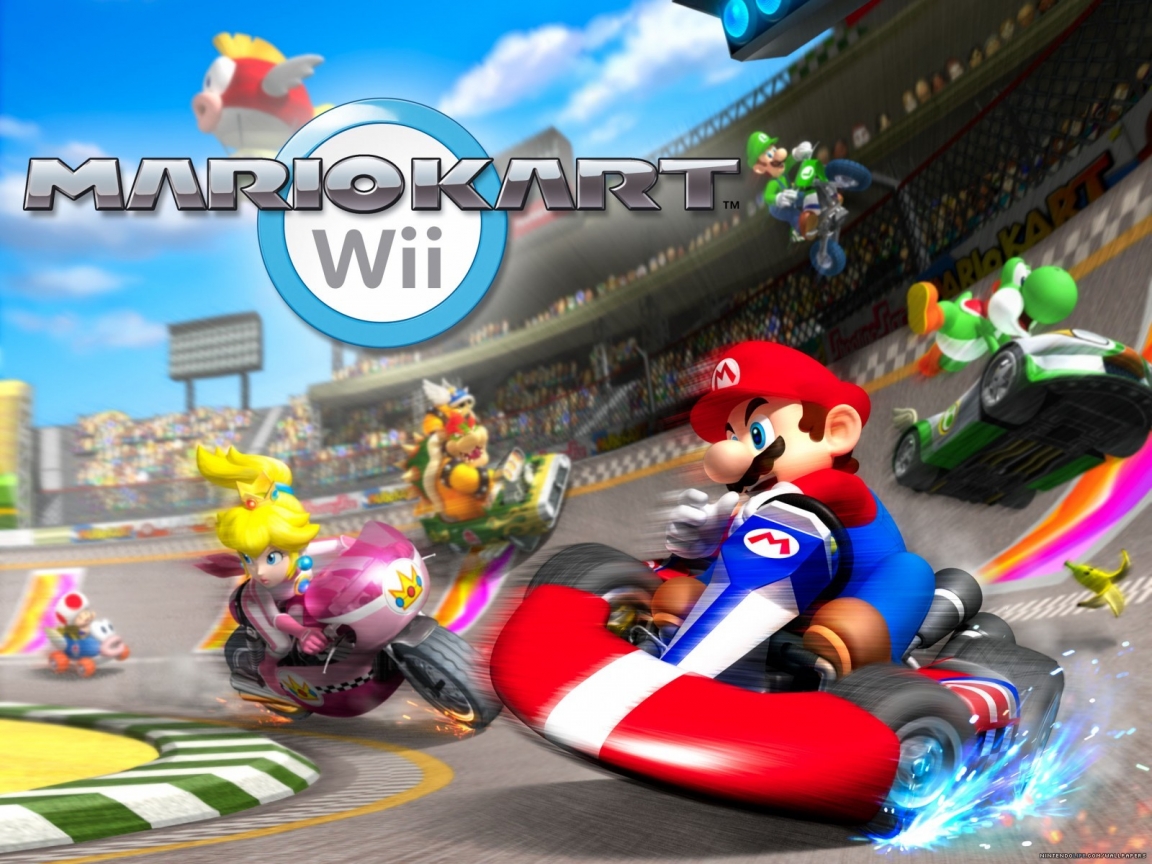 Mario Kart Wii for 1152 x 864 resolution