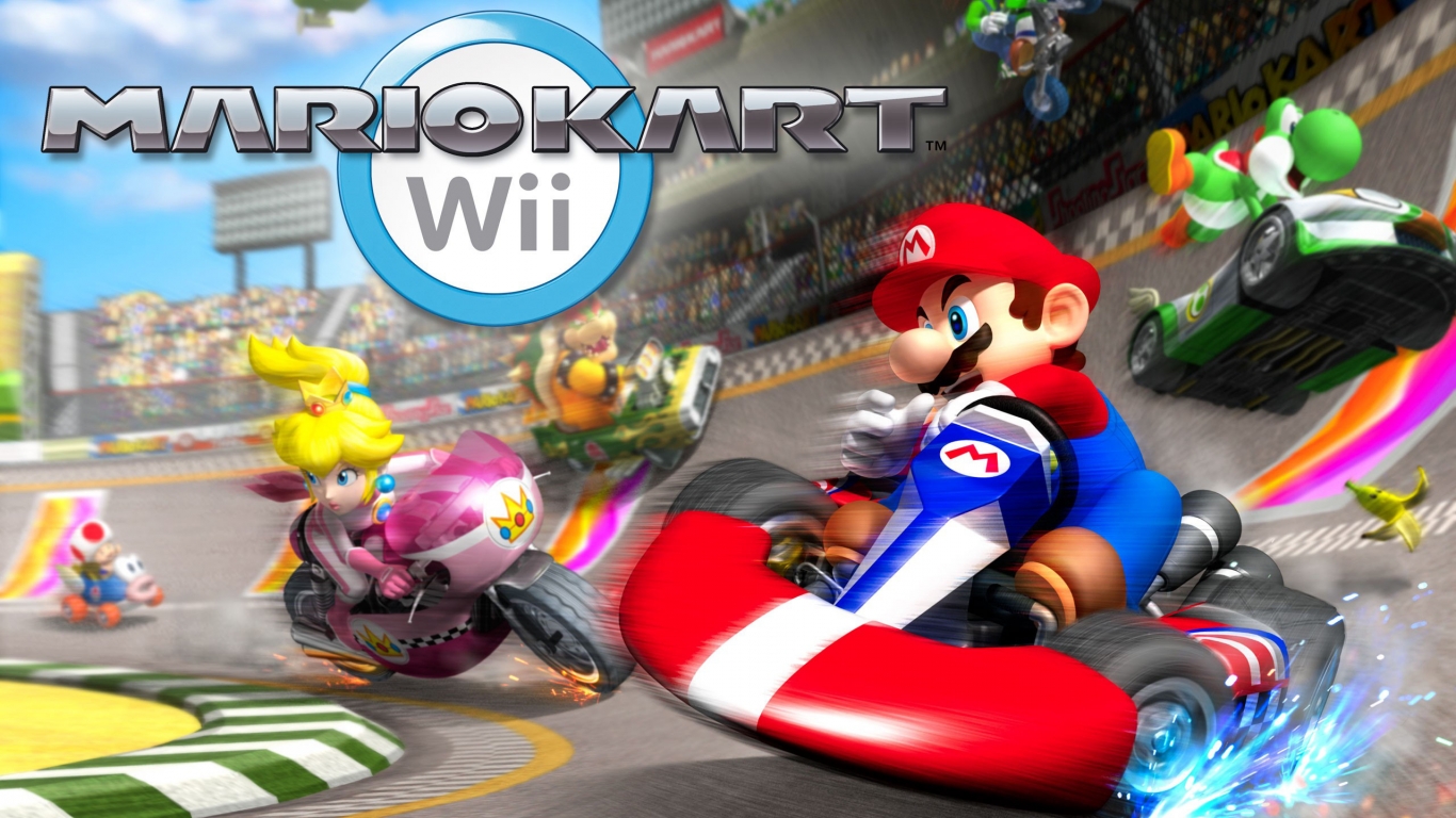 Mario Kart Wii for 1366 x 768 HDTV resolution