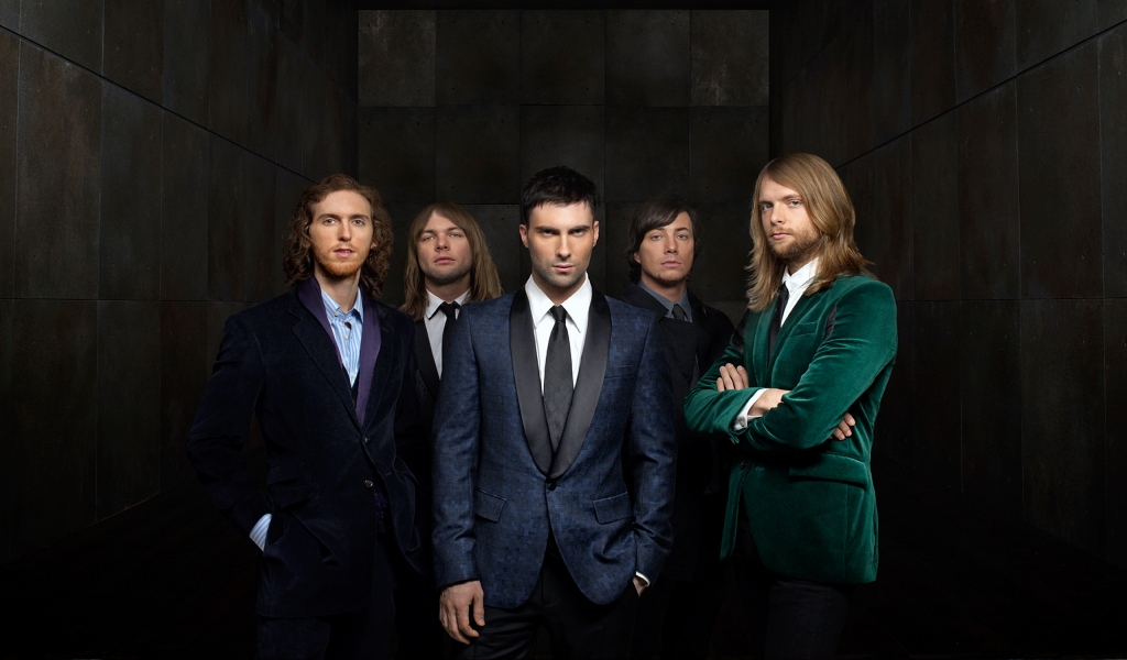 Maroon 5 Band for 1024 x 600 widescreen resolution