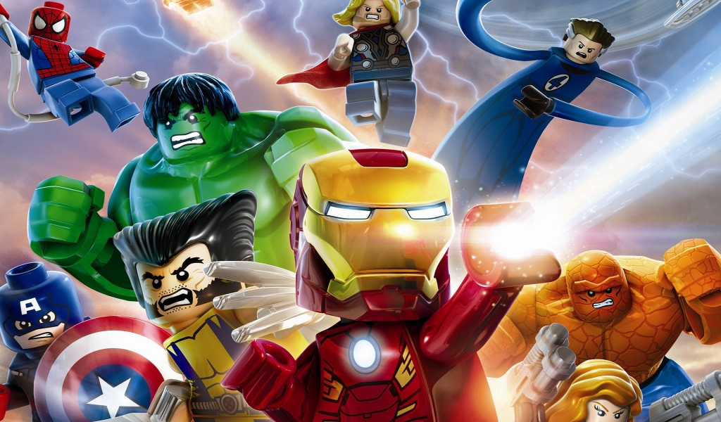 Marvel Super Heroes by Lego for 1024 x 600 widescreen resolution