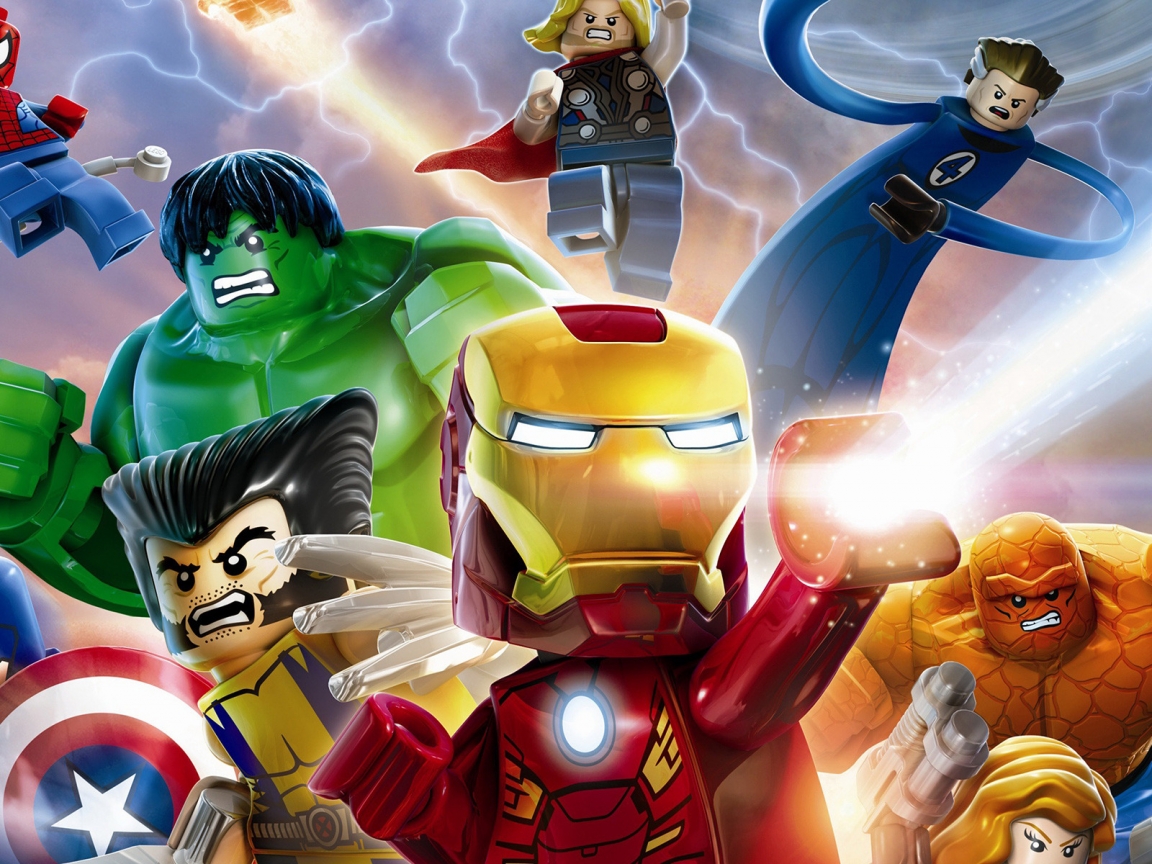 Marvel Super Heroes by Lego for 1152 x 864 resolution