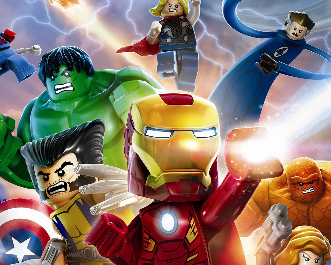 Marvel Super Heroes by Lego for 1280 x 1024 resolution