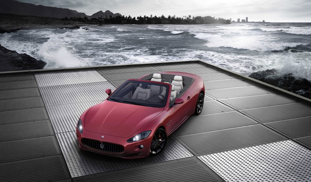 Maserati GranCabrio Sport 2011 for 1024 x 600 widescreen resolution