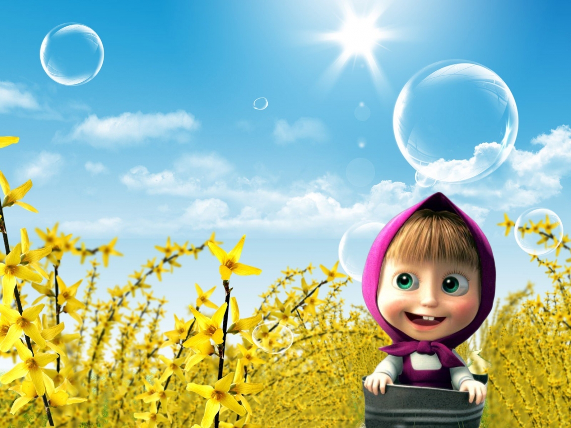 Masha and the Bear for 1152 x 864 resolution