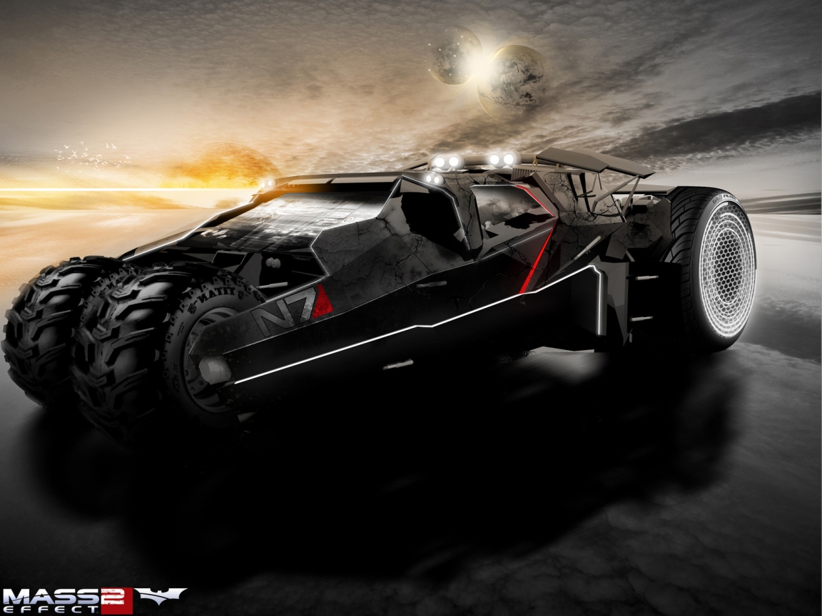 Mass Effect 2 Car for 1152 x 864 resolution