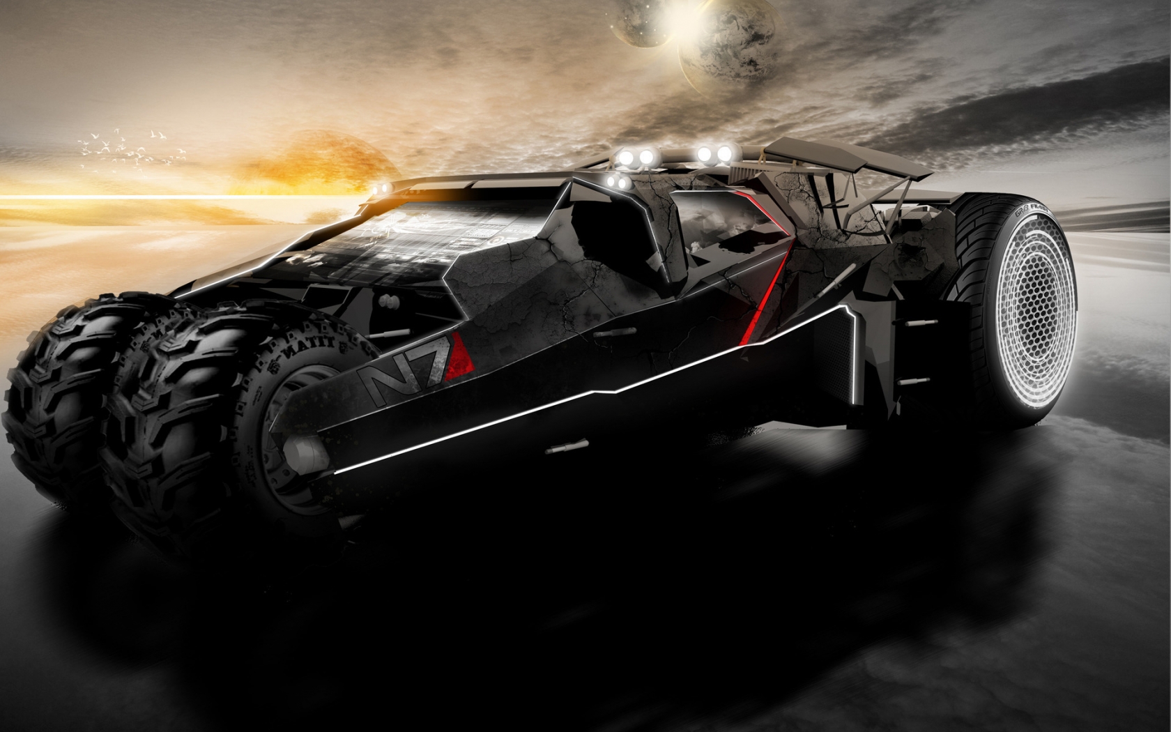 Mass Effect 2 Car for 1680 x 1050 widescreen resolution