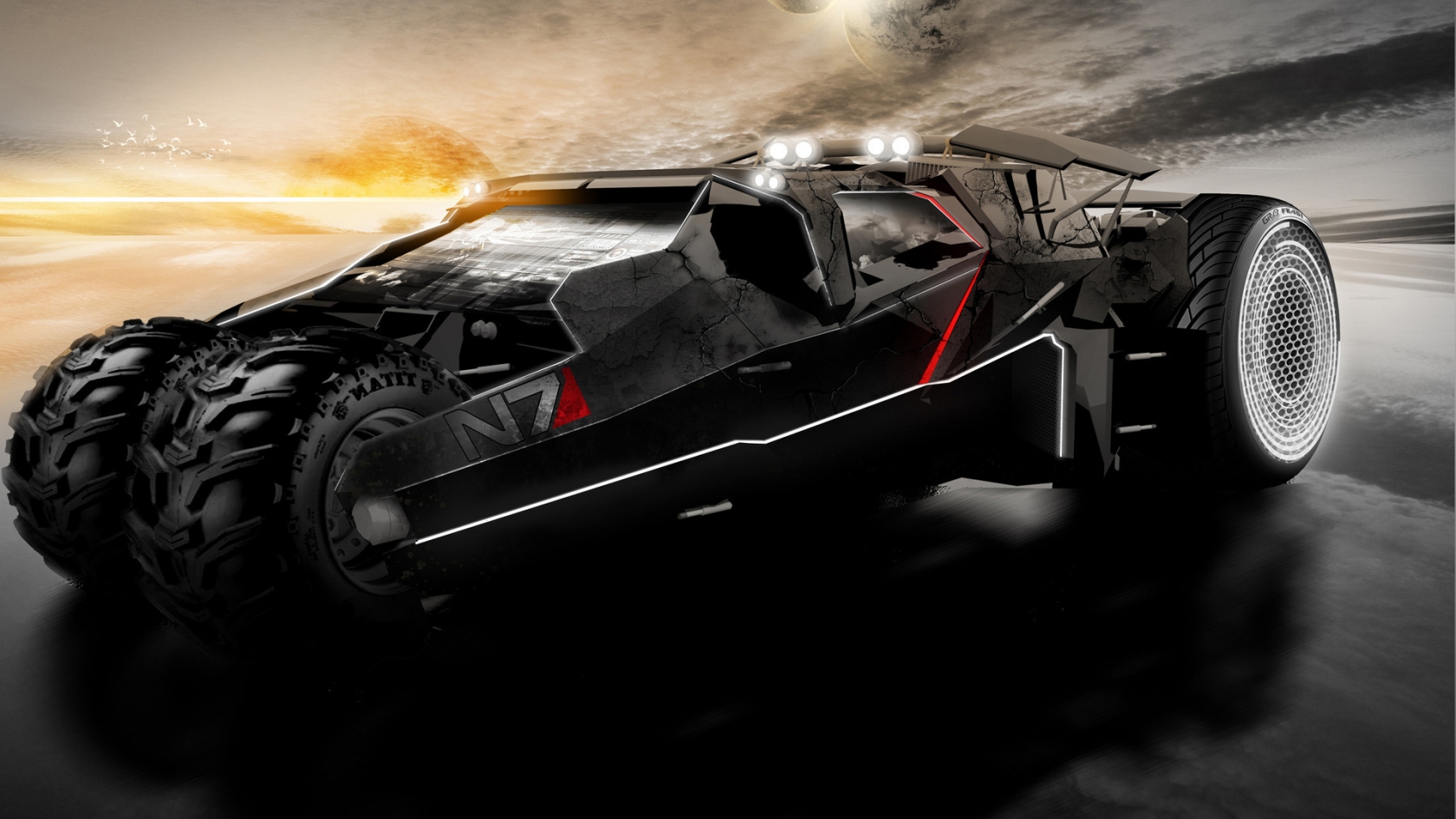 Mass Effect 2 Car for 1680 x 945 HDTV resolution