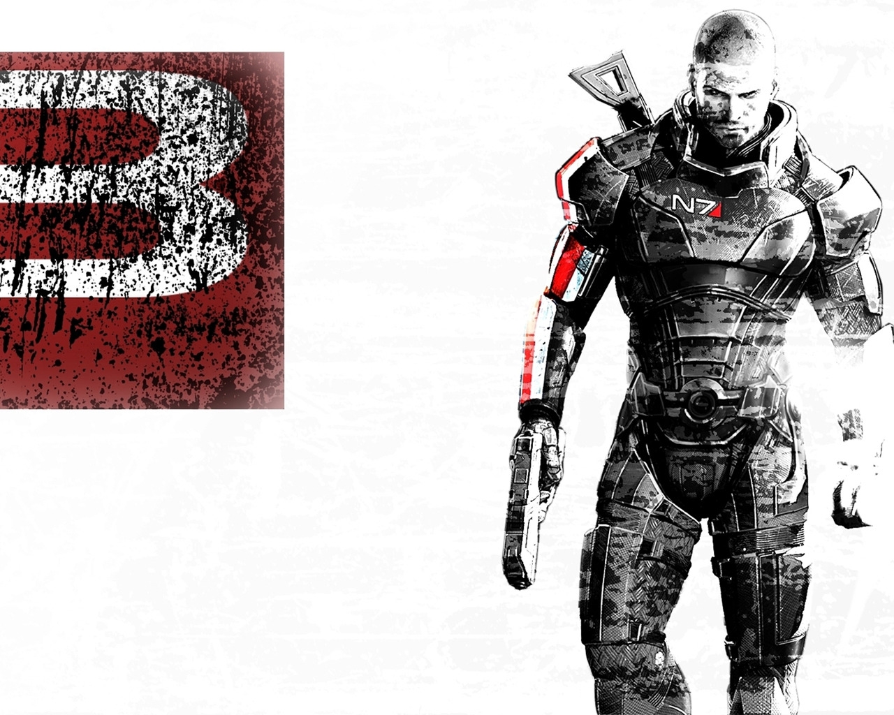 Mass Effect 3 Art for 1280 x 1024 resolution