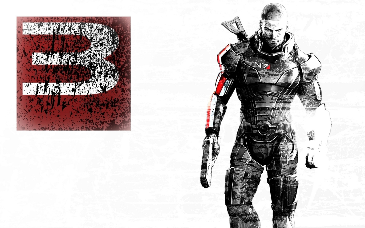 Mass Effect 3 Art for 1280 x 800 widescreen resolution