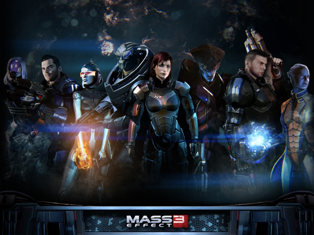 Mass Effect 3 Characters for 1024 x 768 resolution