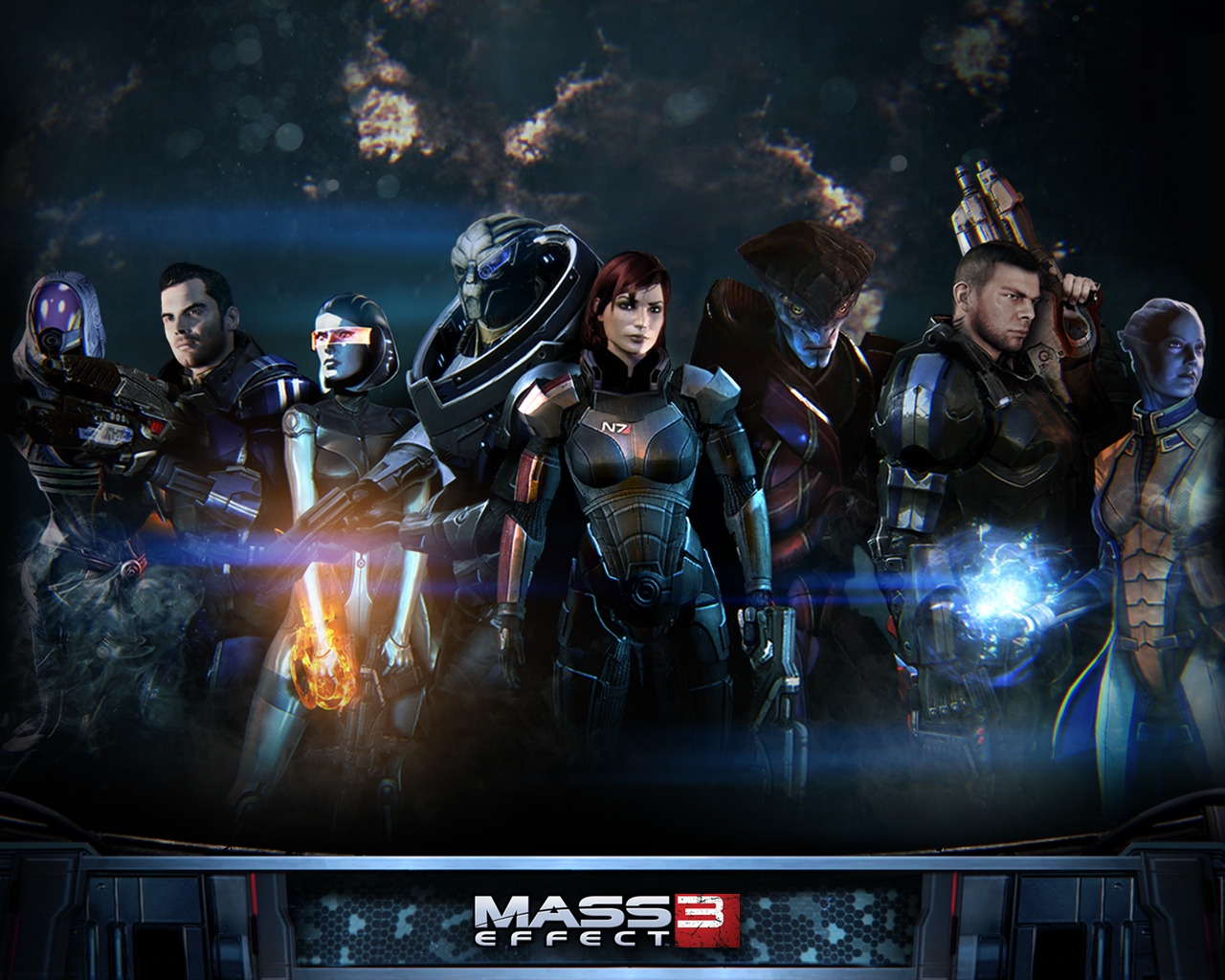 Mass Effect 3 Characters for 1280 x 1024 resolution