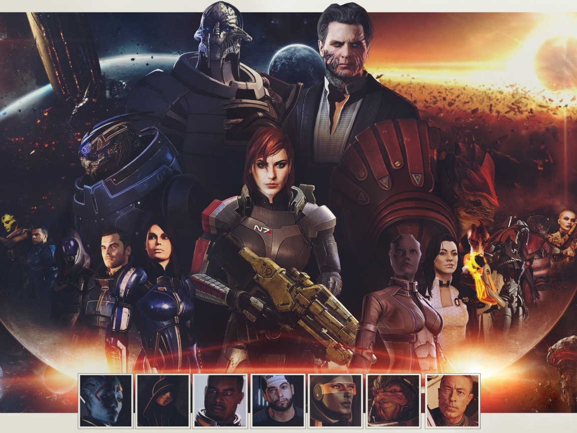 Mass Effect Zaeed Massani for 1152 x 864 resolution