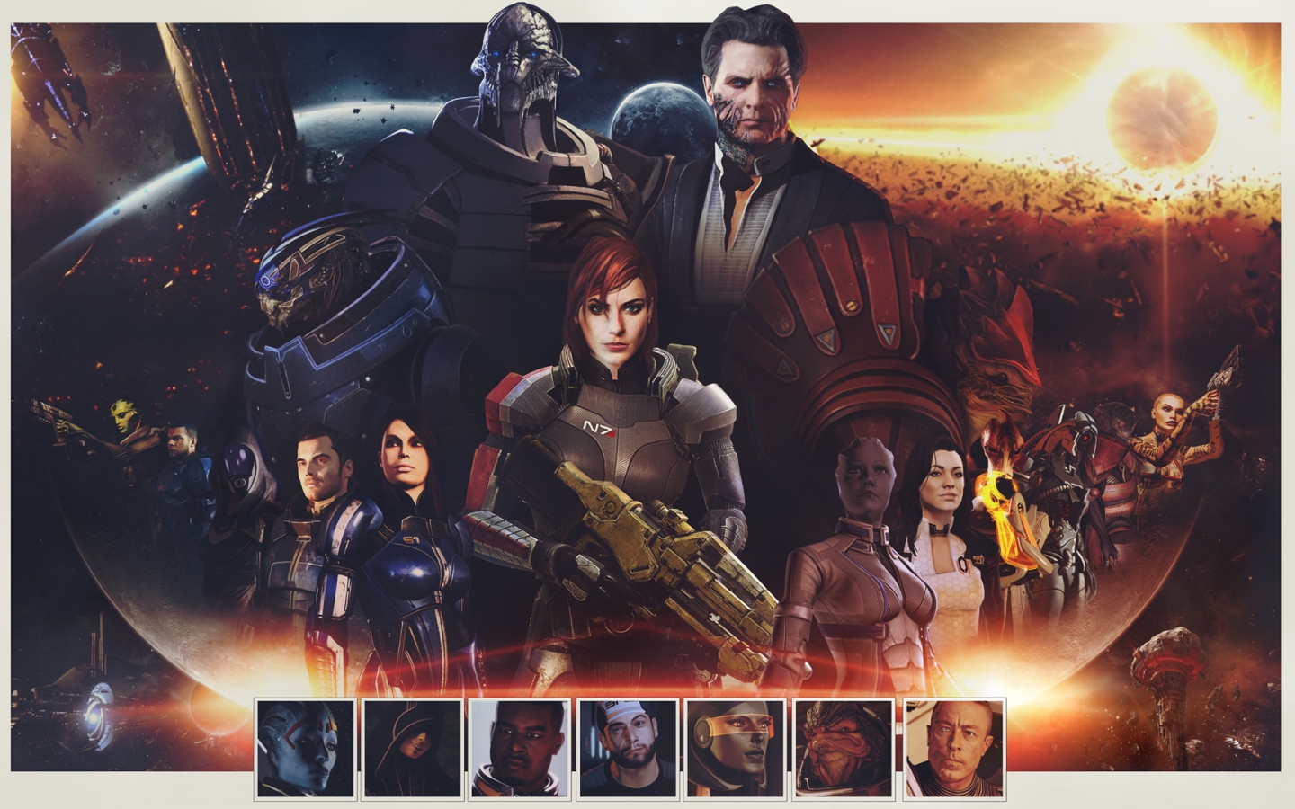 Mass Effect Zaeed Massani for 1440 x 900 widescreen resolution