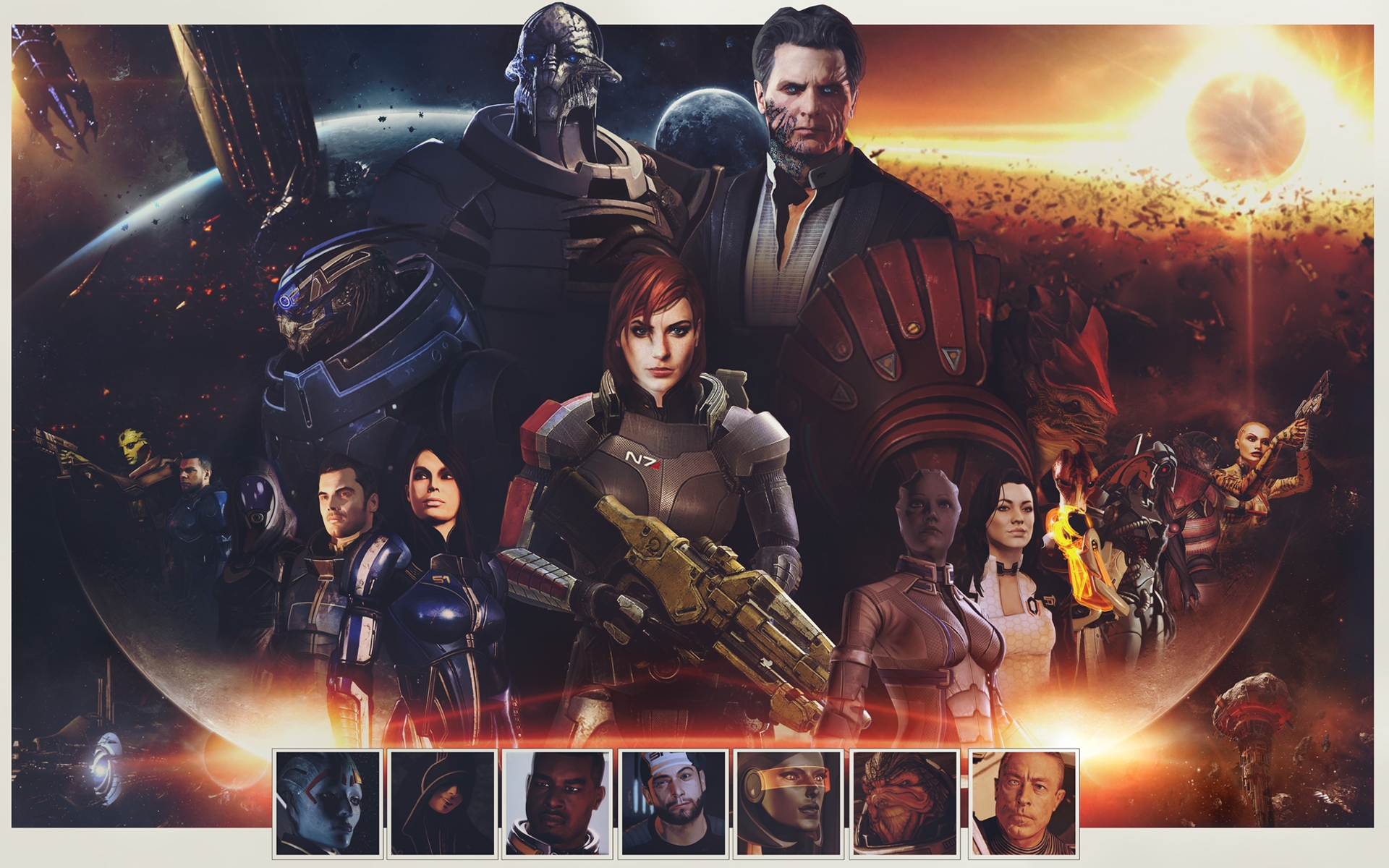 Mass Effect Zaeed Massani for 1920 x 1200 widescreen resolution