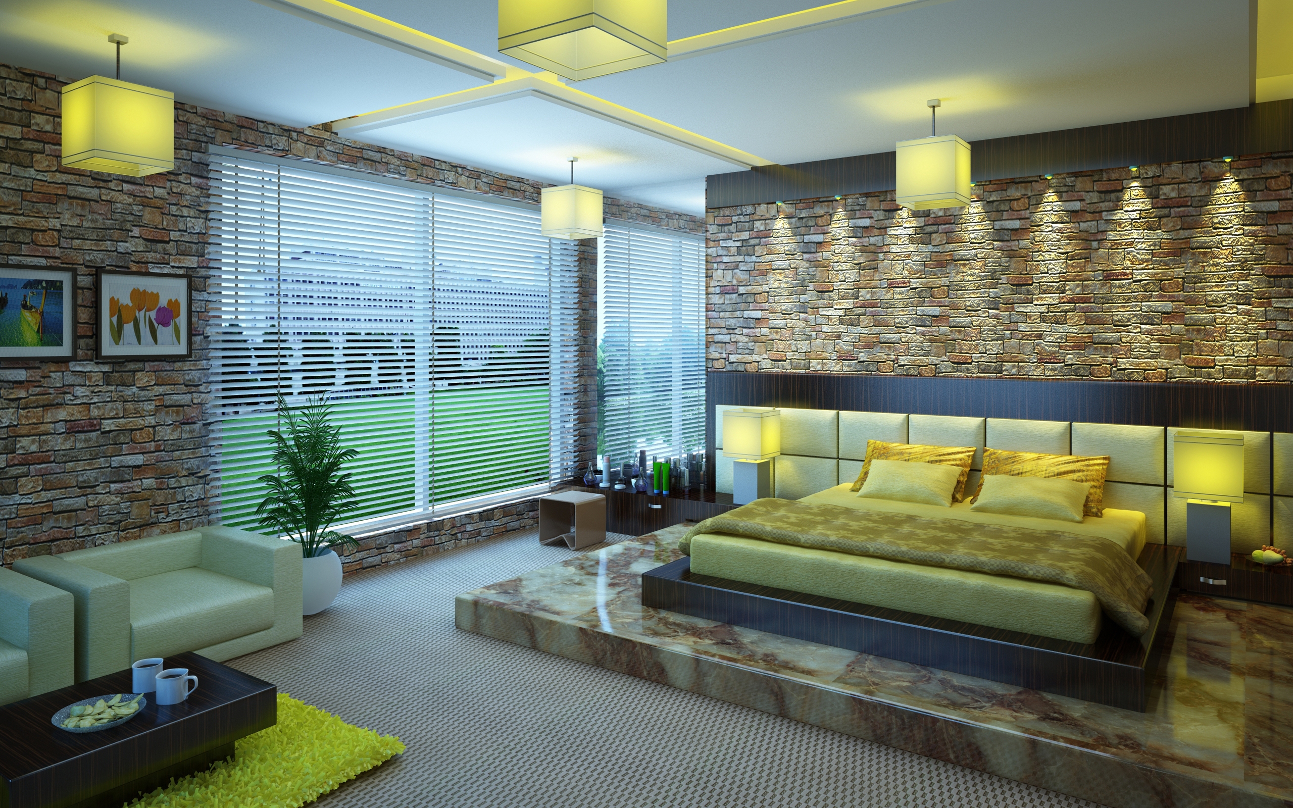 Master Bedroom Design for 2560 x 1600 widescreen resolution