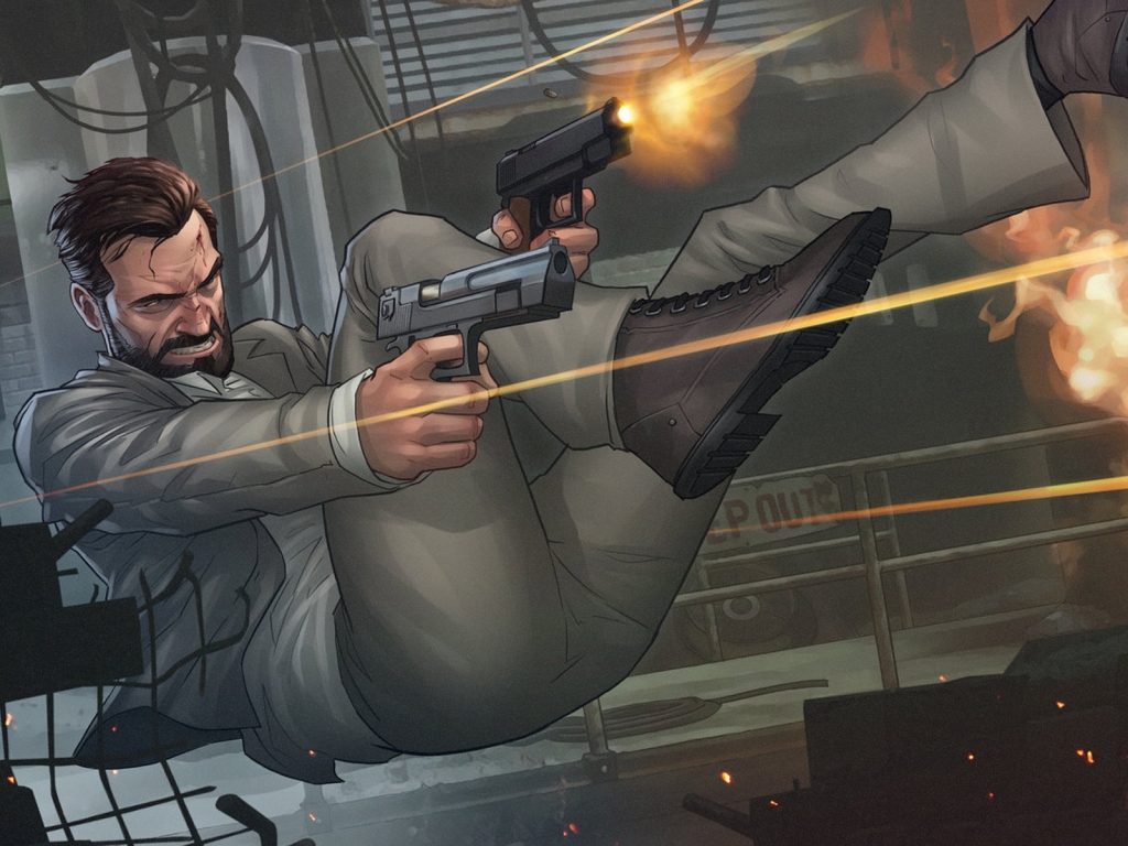 Max Payne Action for 1024 x 768 resolution