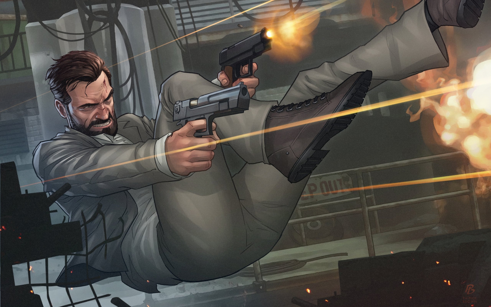 Max Payne Action for 1680 x 1050 widescreen resolution