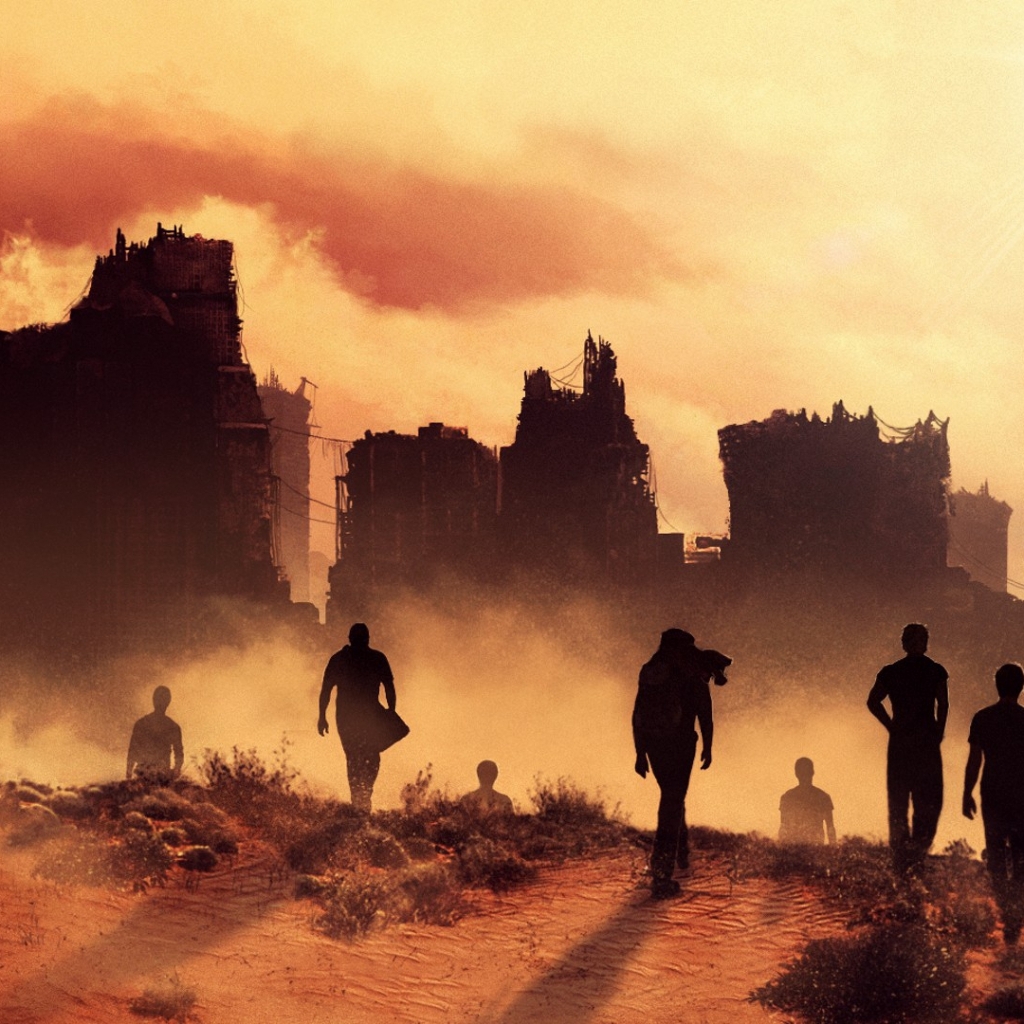 Maze Runner The Scorch Trials Silhouettes for 1024 x 1024 iPad resolution